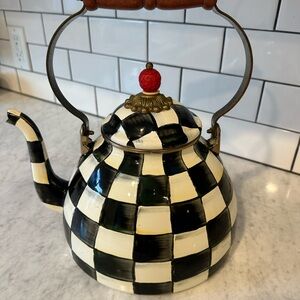 MacKenzie-Childs Courtly Check Tea Kettle, 3 Qt